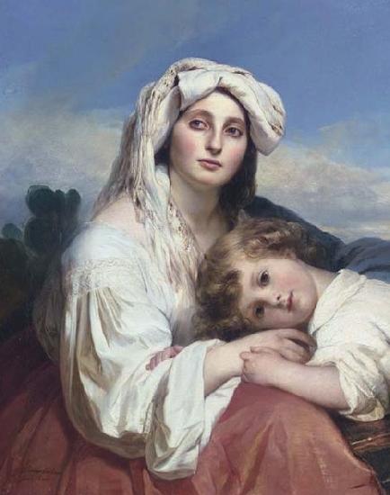 Franz Xaver Winterhalter Italienerin mit Kind